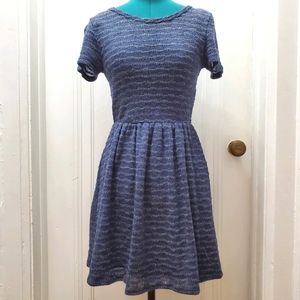 Modcloth Blue Shimmery Knit Dress